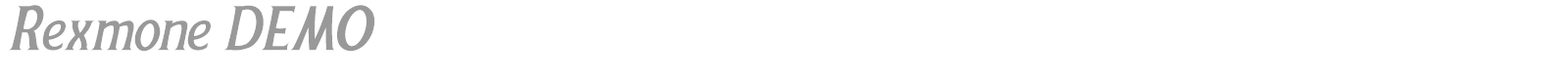 Rexmone font preview